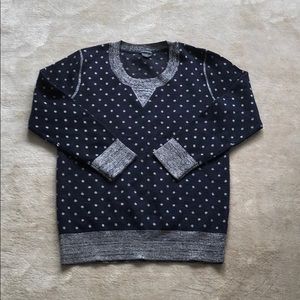 Club Monaco Metallic Polka Dot Sweater XS